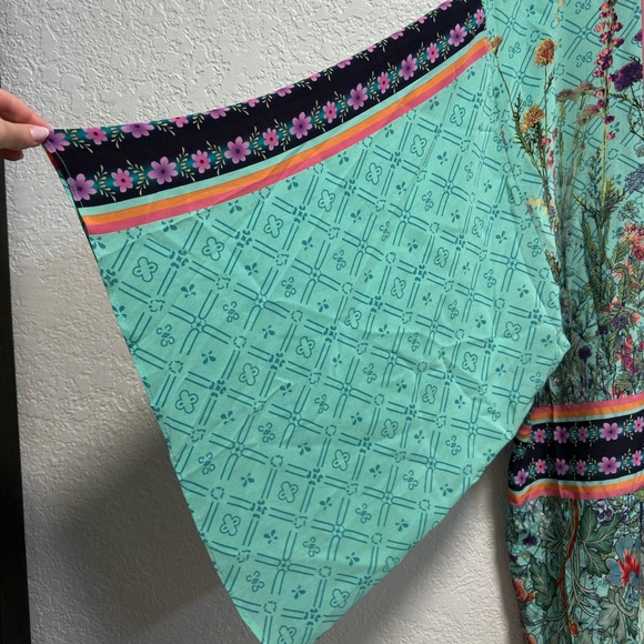 New Moda Baronessa Caftan- Size- L/XL- Color: light blue, green, pink. - Picture 5 of 7